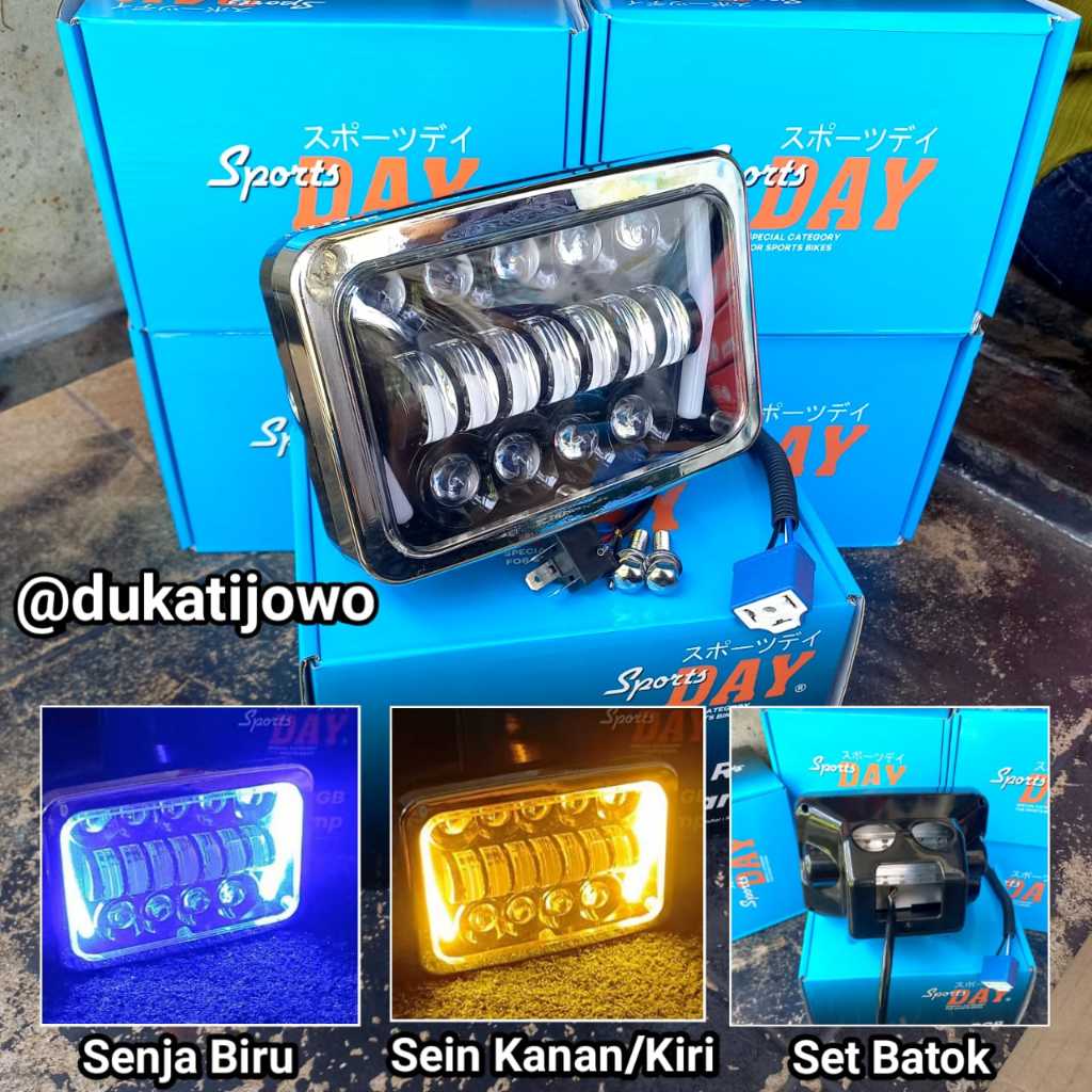 Lampu Depan GL100 lampu depan kotak16 mata Lampu Depan GL 100 Win 100 Set batok