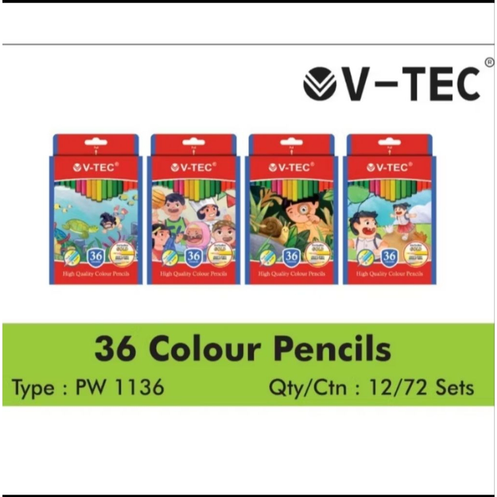 

pensil 36warna V-TEC