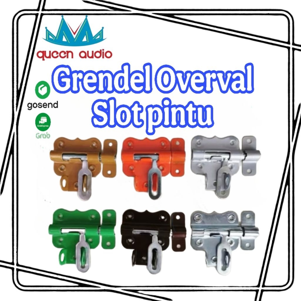 Grendel selot Overpal Overval gembok  / selot gembok warna