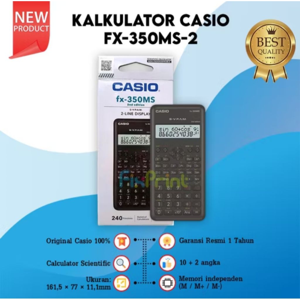 

Casio FX 350MS 2 end edition Calcolator / Kalkulator