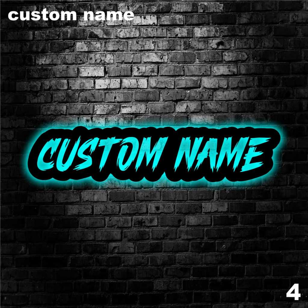 LAMPU HIAS RGB HIASAN DINDING CUSTOM NAMA LAMPU HIAS AESTHETIC