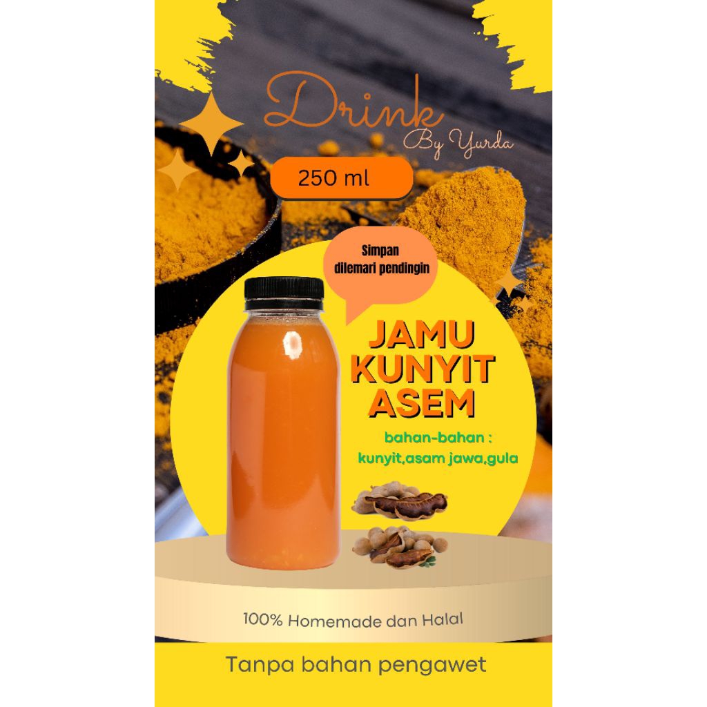 

Minuman sehat/Jamu kunyit asem/jamu kunyit asam/jamu kunir asem