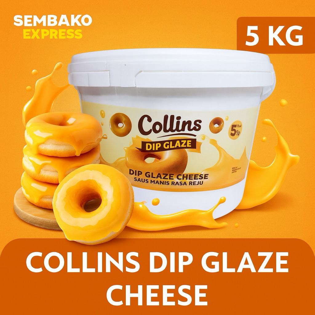 

Collins Dip Glaze Cheese 5Kg – Saus Manis Rasa Keju Premium