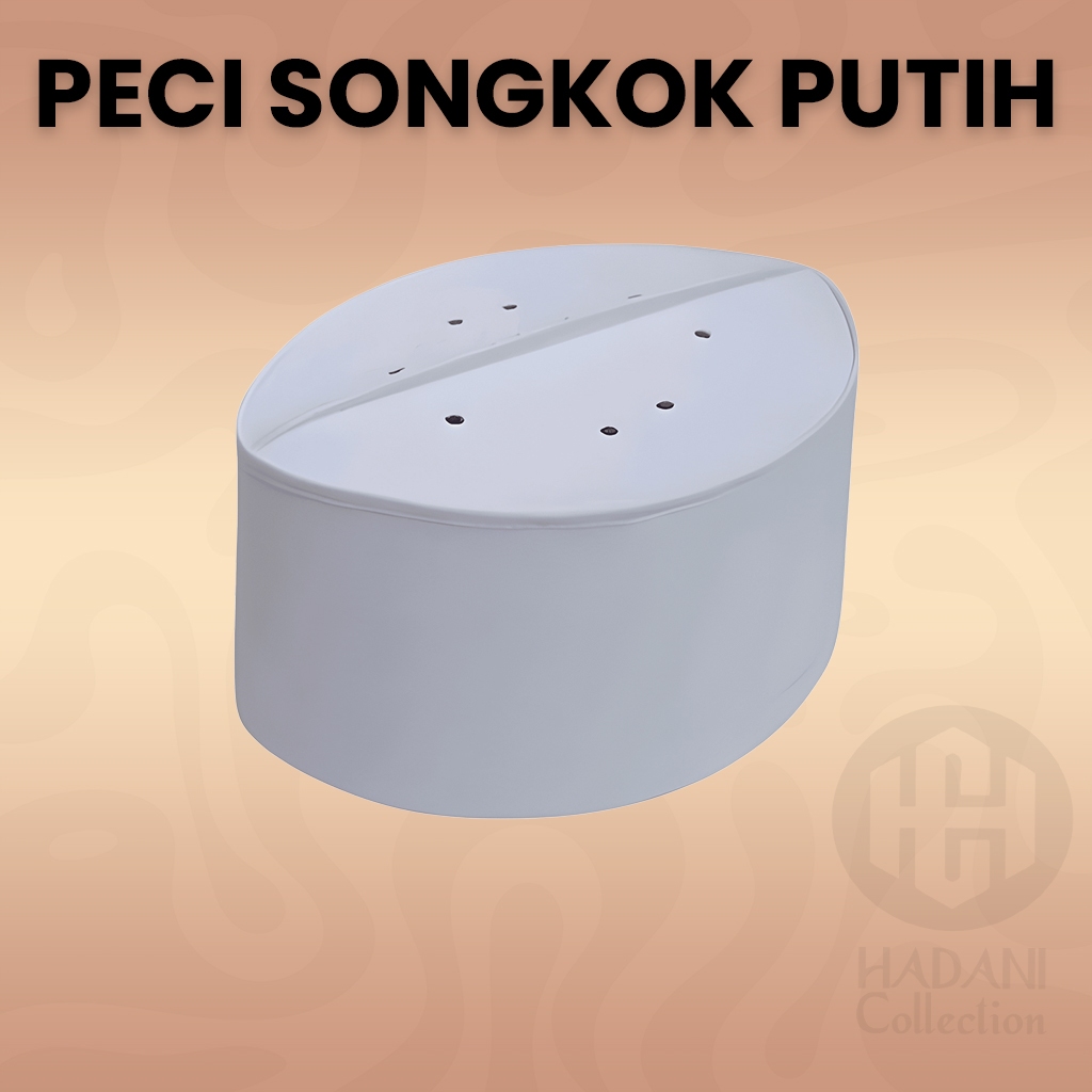 Peci Songkok Putih / Peci Marawis Putih Polos / Peci Marawis Polos / Peci Haji / Peci Putih / Peci A