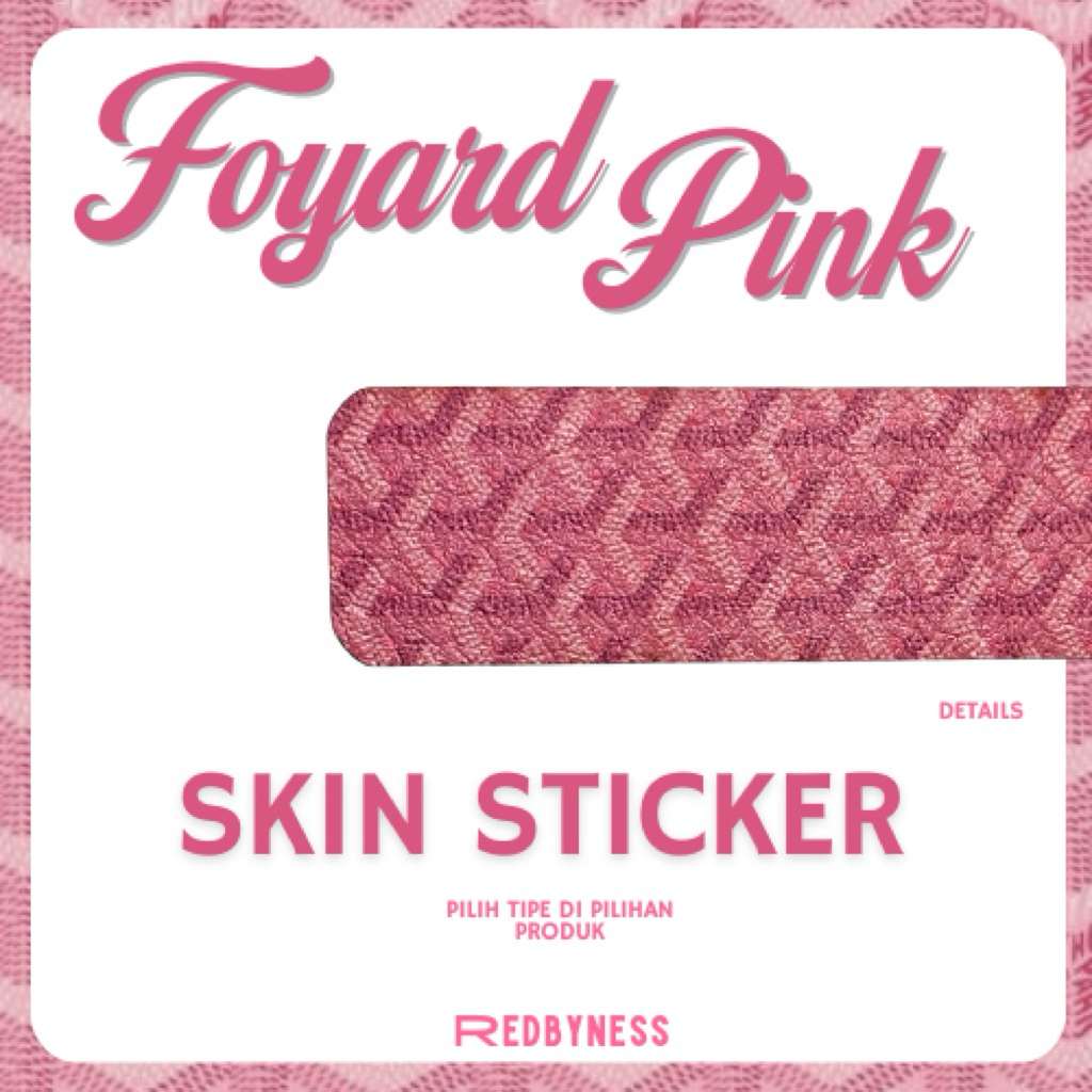 

REDBYNESS| Skin Sticker Foyard Pink Series