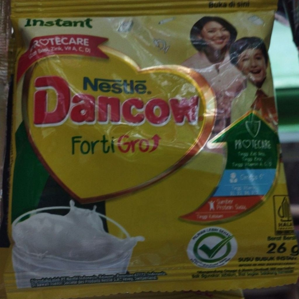

Dancow susu putih renceng isi 10 sachet