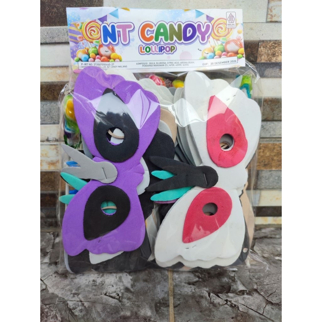 

permen hadiah topeng putri 1 pack isi 20 pcs