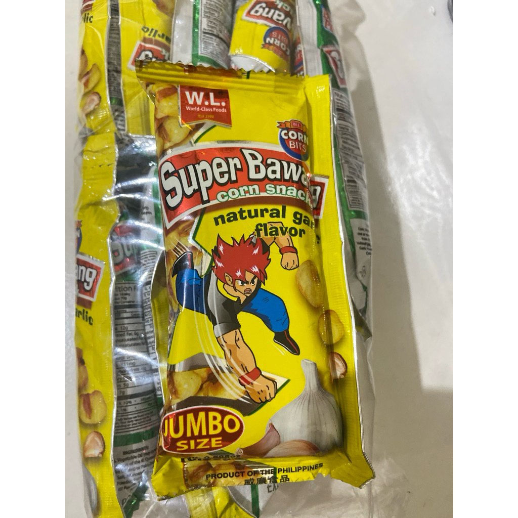 

Super bawang corn snack natural garlic flavour import philippines snack jagung bawang filipina