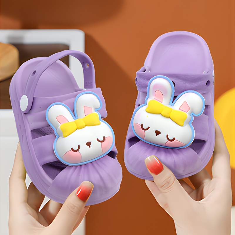 SANDAL KARET ANAK ANTI SLIP BUNNY IMPORT/SANDAL IMPORT CHINA KELINCI ANAK CEWEK