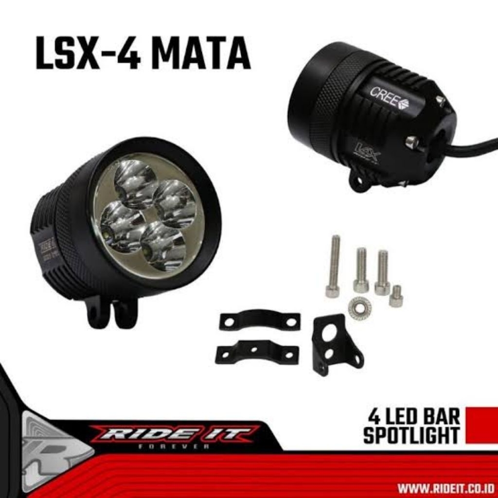 Lampu sorot tembak ride it 4 led