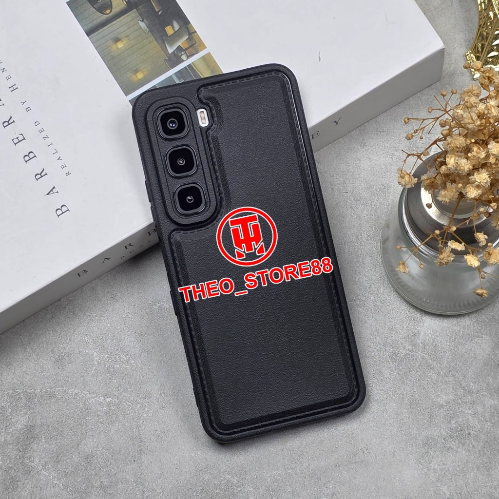 INFINIX HOT 60 INFINIX HOT 60I CASE LEATHER PRO BLACK INFINIX HOT 60 INFINIX HOT 60I