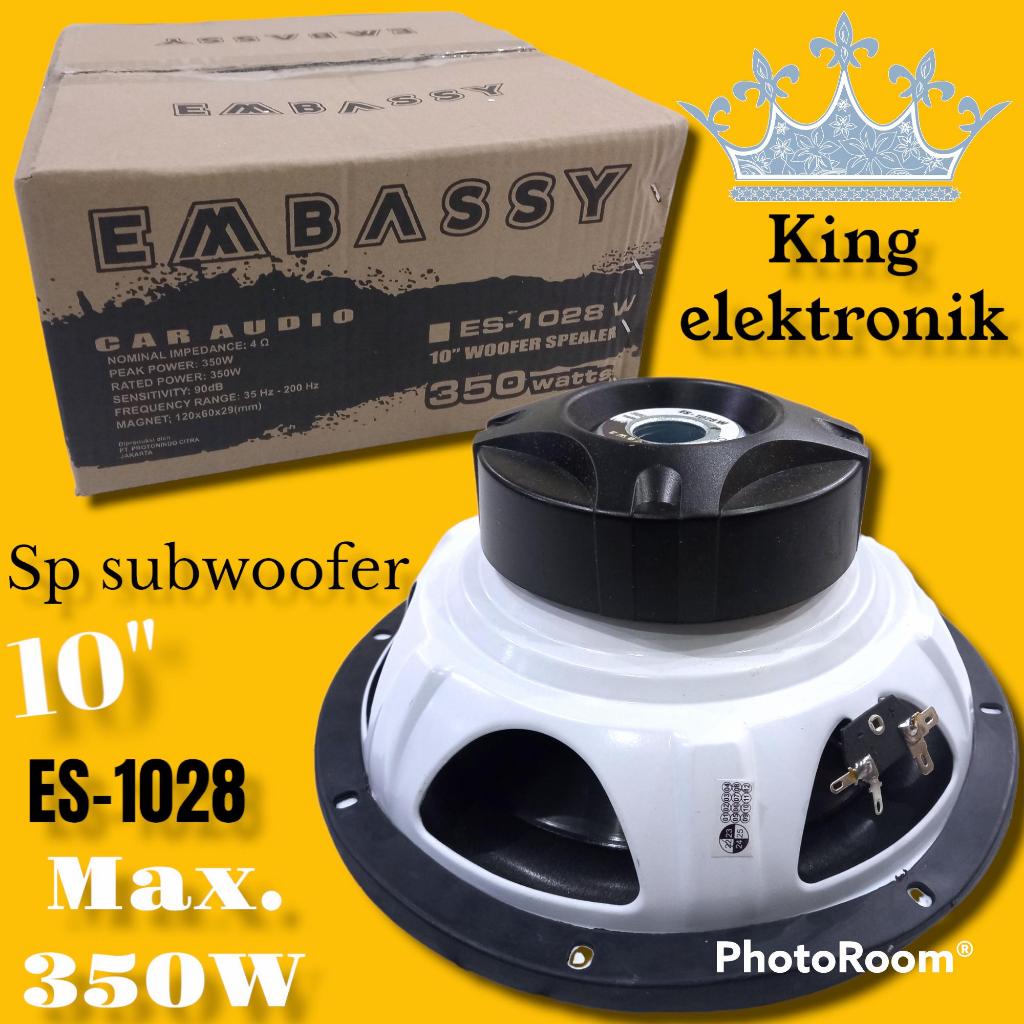 speaker subwoofer 10 inch embassy es 1028w