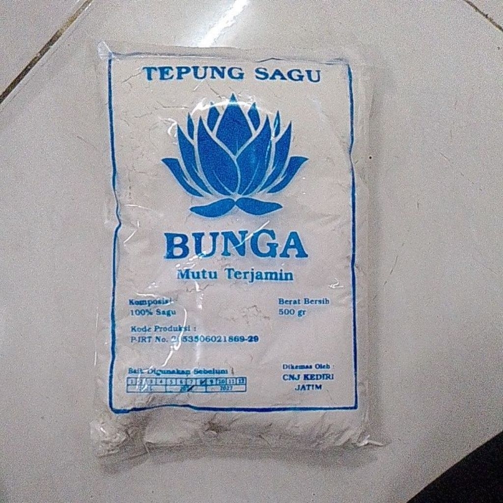 

Tepung sagu cap bunga untuk pempek kerupuk dimsum sagu keju bakso 500 gram