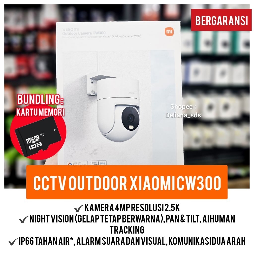 Cctv Xiaomi CW300 Garansi Resmi 1 Tahun Cctv Outdoor Xiaomi CW300 Xiaomi Cctv CW300