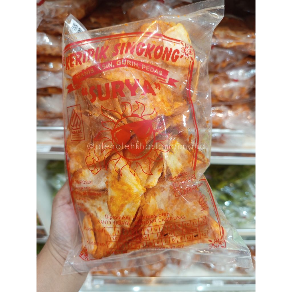 

KERIPIK SINGKONG BALADO SURYA 270GRAM