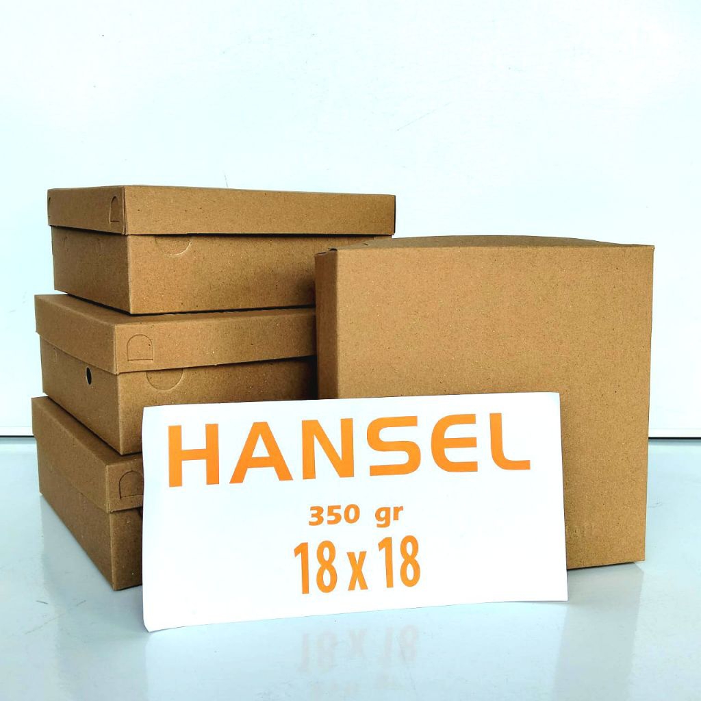 

Dus Lunch Box Ventilasi Brown Hansel 400gr | 18x18 | Polos ( Pak 10 Pcs ) [ Original ]