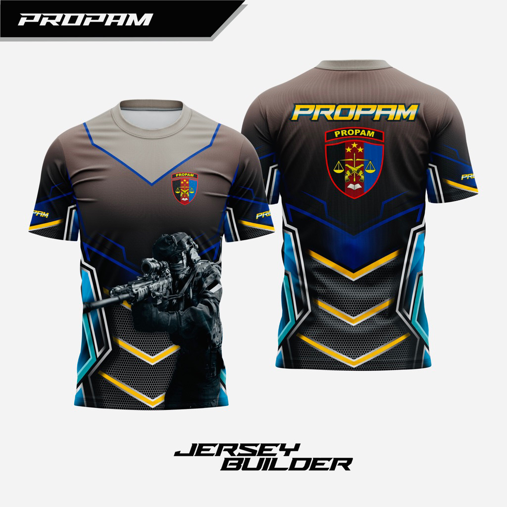 Kaos Jersey PROPAM Full printing / Kaos POLISI PROPAM / jersey polisi / JERSEY PROPAM / Kaos dalam P