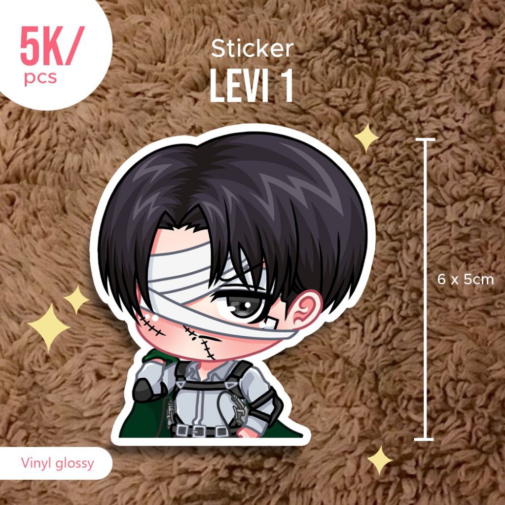 

Stiker levi anime attack on titan anti air