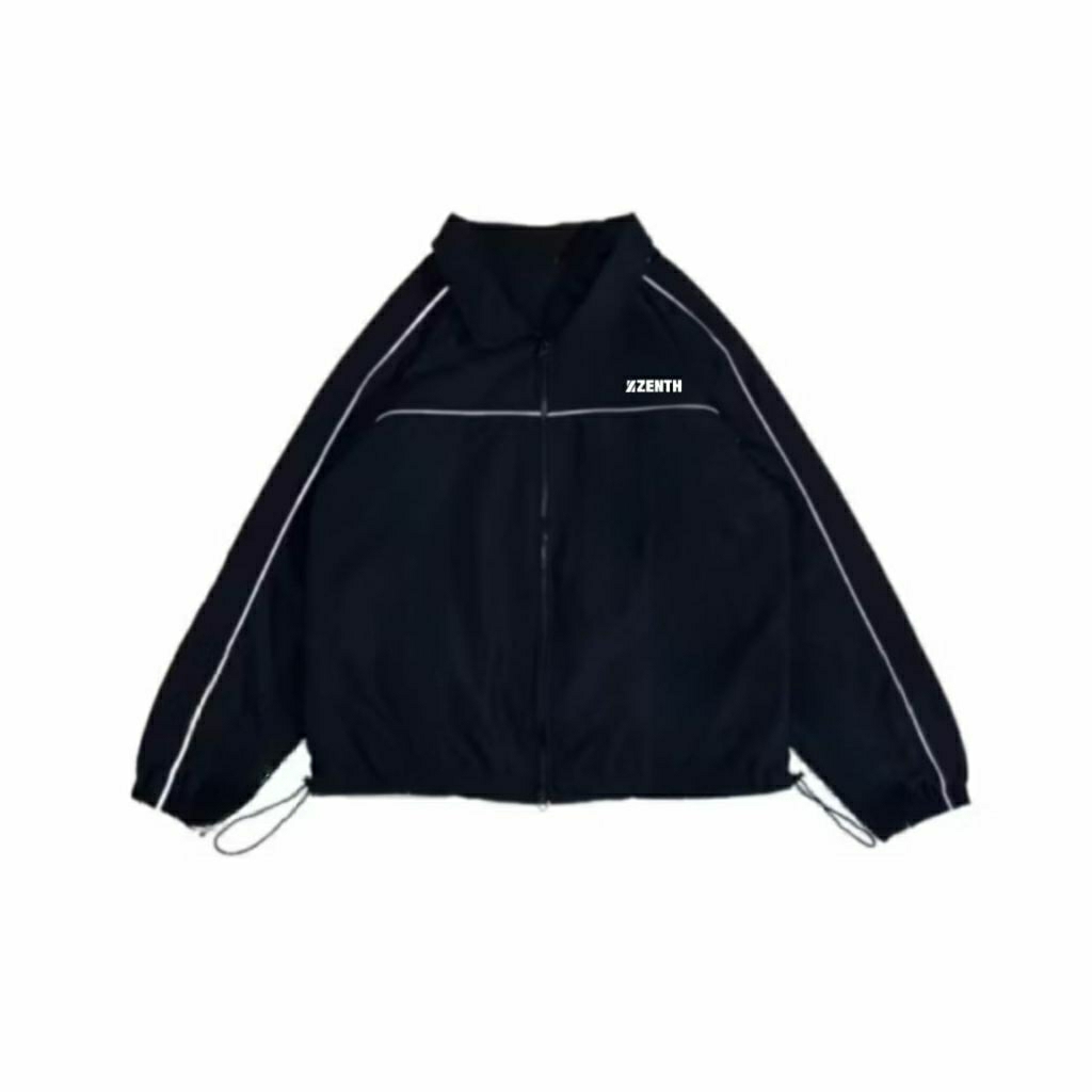 ZENTHSTAR Jaket TrackSuit Black Jaket Reflektif
