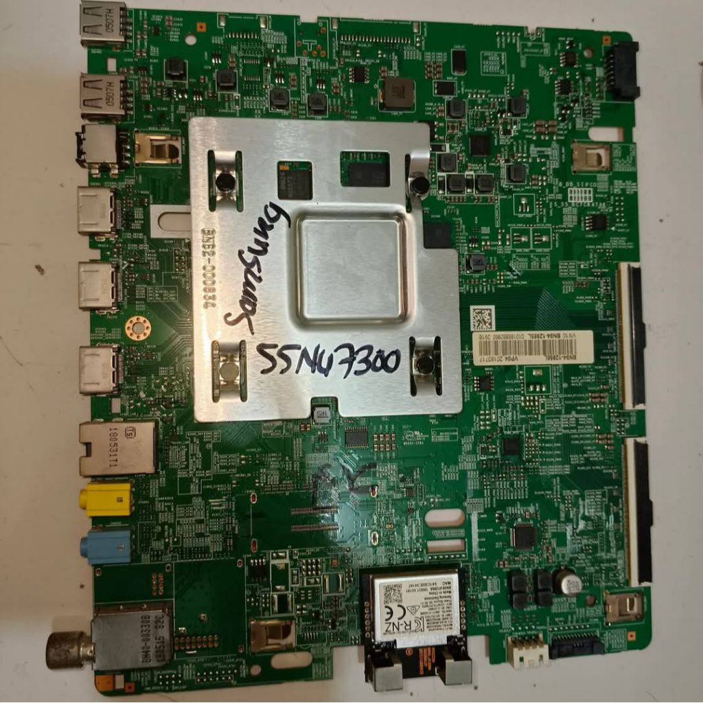 MESIN MB MAINBOAR MODUL MAINBOARD MAINBOAR PSU POWER SUPLAY REGULATOR SUPPLY SUPLY TV SAMSUNG 55NU73