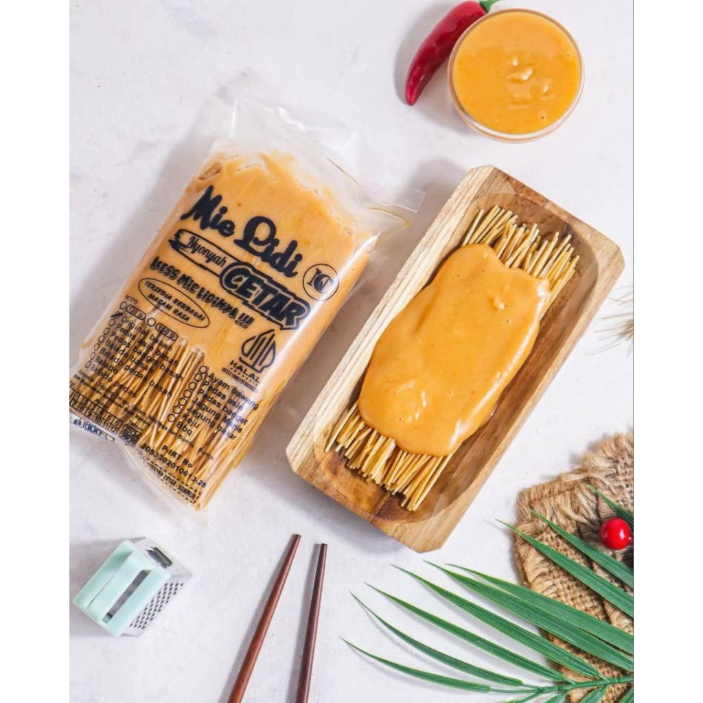 

Mie lidi cetar bumbu basah