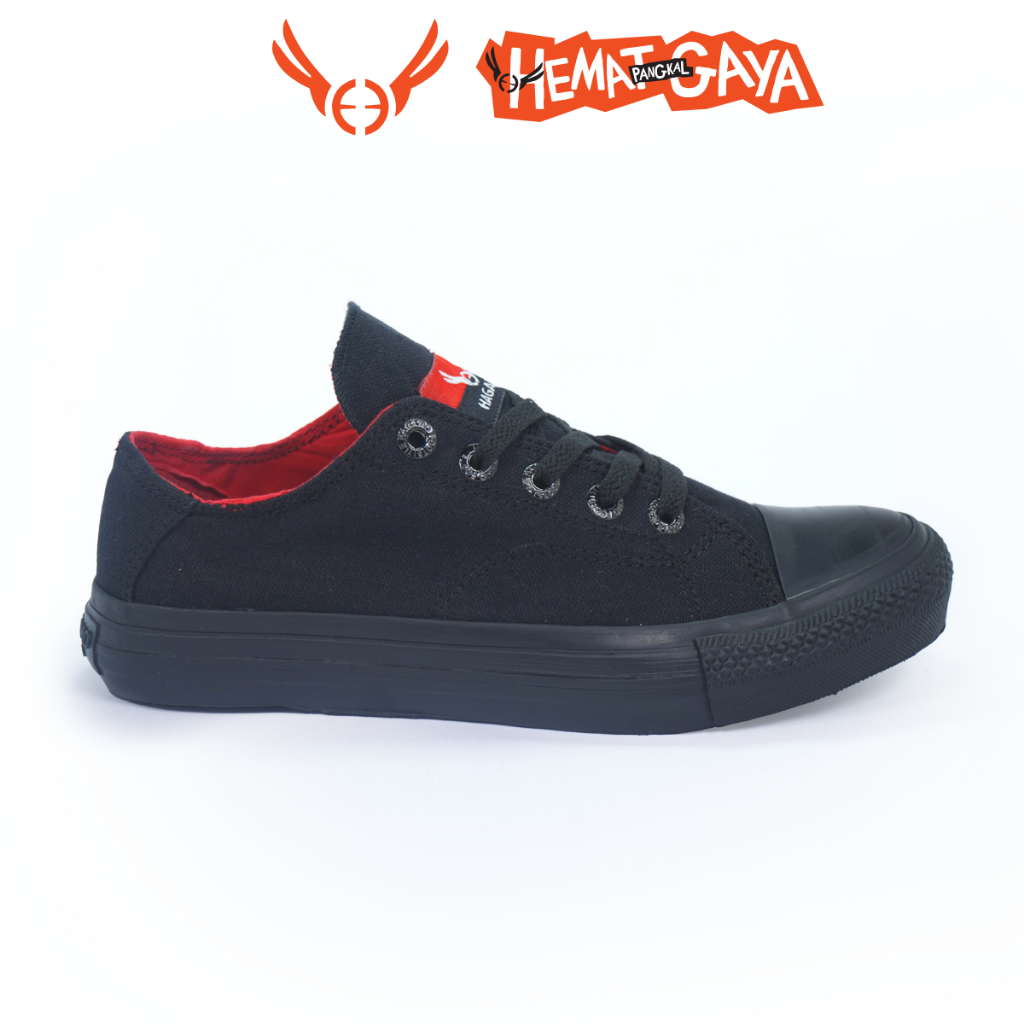 SEPATU HAGAMO ORION - LOW ALLBLACK  - Sneakers - Unisex