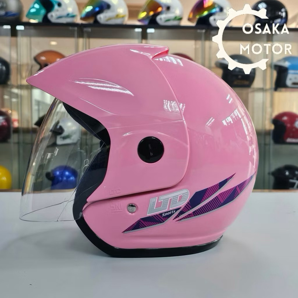 Helm LTD Sports 100% Original Malaysia ISO Merah Kilat Merah Doff Pink SNI Indonesia