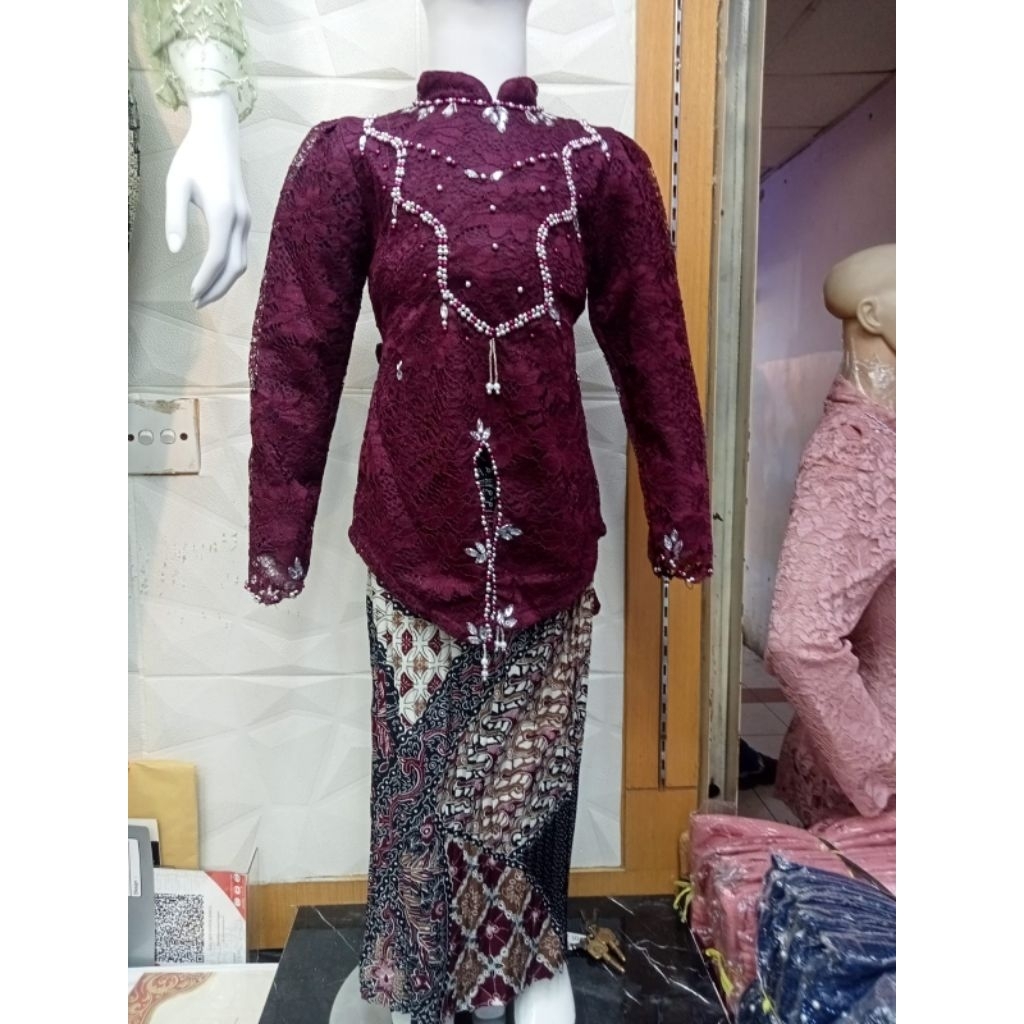 SETELAN PRISKET KEBAYA ANAK KIRANA BROKAT PREMIUM // KEBAYA ANAK MODERN // KEBAYA ACARA SEKOLAH ANAK