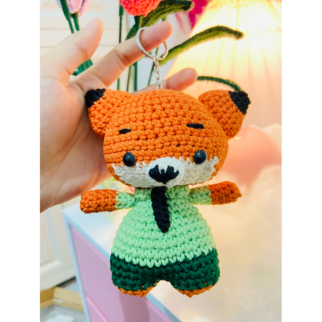 Fox Keychain||GantunganKunciFoxRajut||Amigurumi Fox