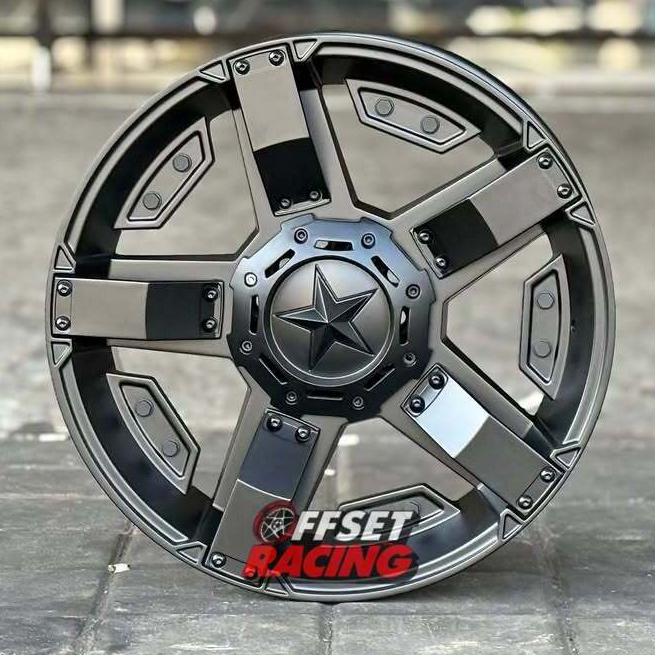 Velg R18 Offroad Pajero Fortuner Ranger Velg Pelek HSR RASTA 2 Ring 18 Lebar 9 Baut 6