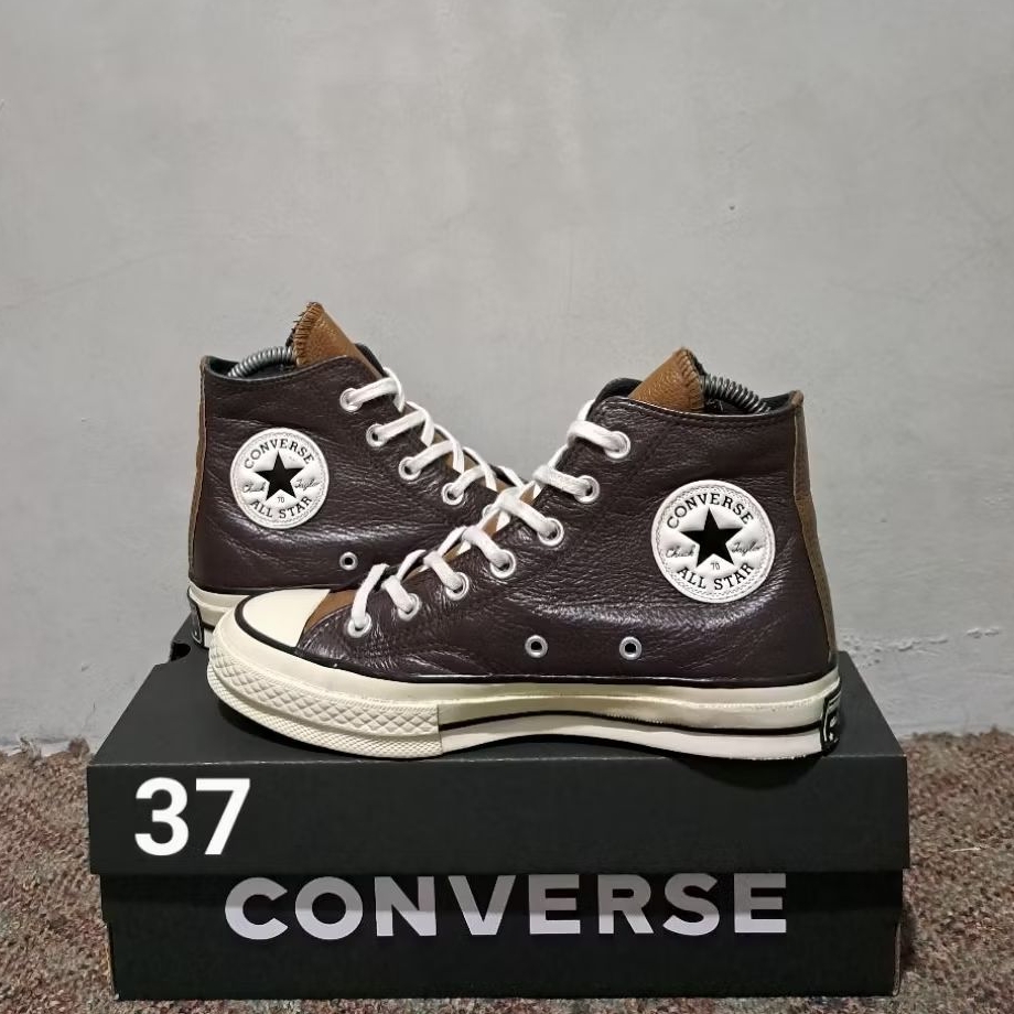 Converse 70s hi Leather Dark Brown Original
