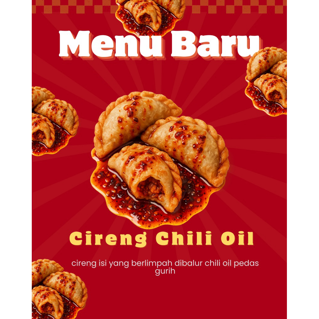 

Cireng Enin - Ukuran Kecil - 1 Pack isi 6pc Bumbu Chili Oil