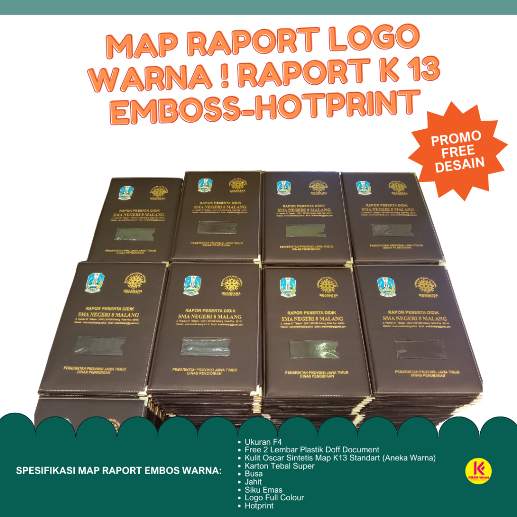 

MAP BUSA LOGO BERWARNA HOTPRINT PRESS K13 | MAP WISUDA "Profesional MAP Ijazah Custom Warna