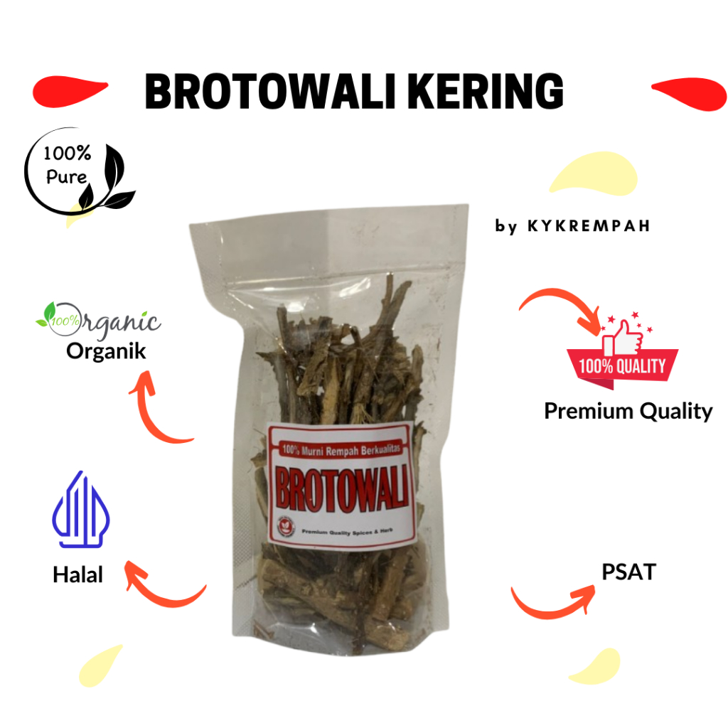 

Brotowali Kering Murni / Bratawali Kering