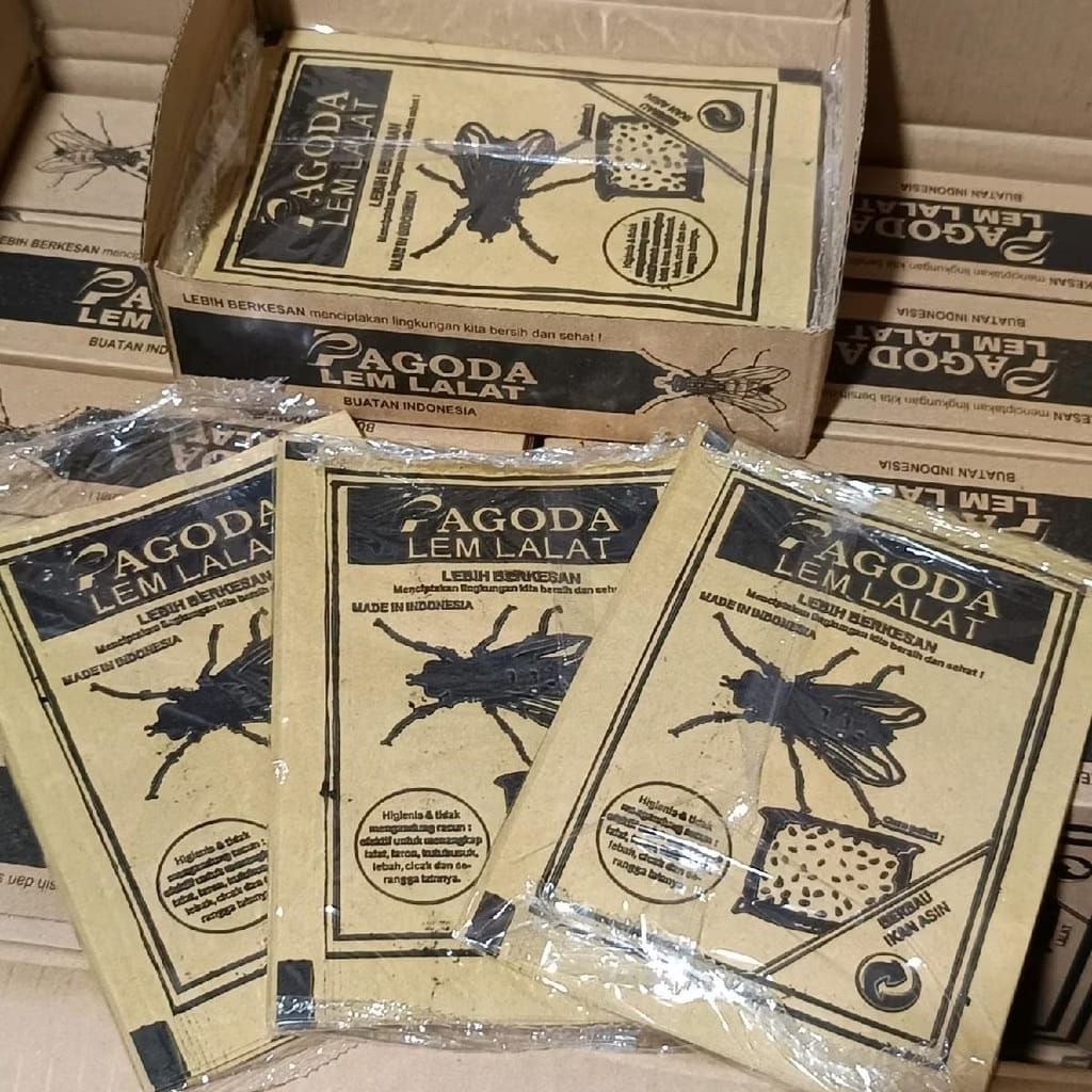 

Lem Lalat Pagoda Asli 1 Box Dos (100 lembar)