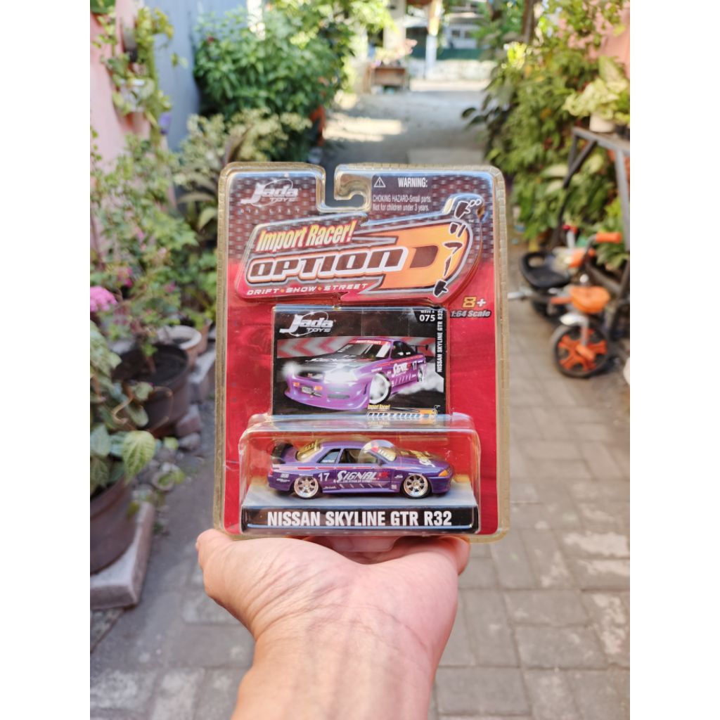 Diecast Jada Toys Import Racer Option D Nissan Skyline GT-R R32 GTR Rare VHTF 1/64