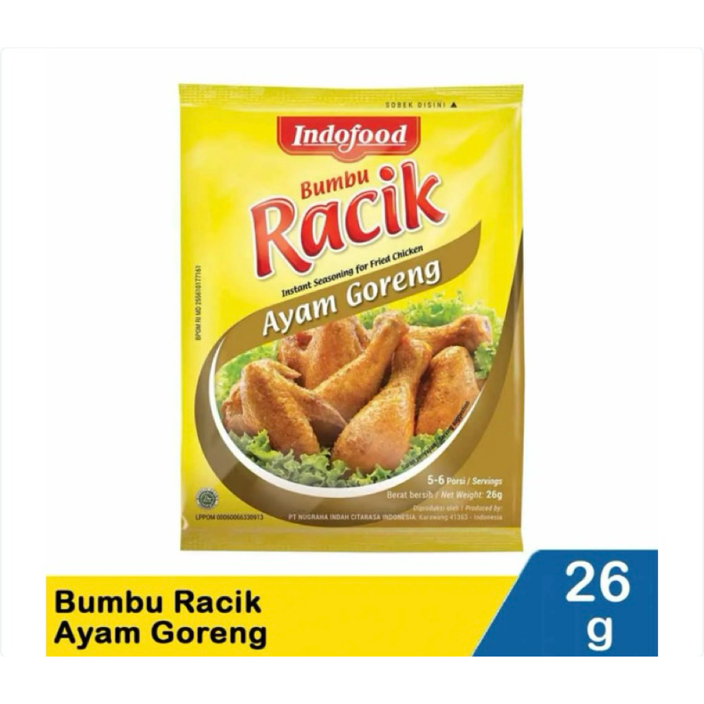 

BUMBU RACIK AYAM GORENG 26gr / SASA BUMBU UNGKEP AYAM KUNING 25gr EXP 09/26 / BUMBU KUNING / BUMBU AYAM GORENG / BUMBU TEMPE GORENG