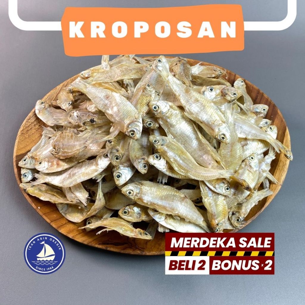 

Ikan Asin Gresik kroposan krispi gurih tidak asin berat 500 gram