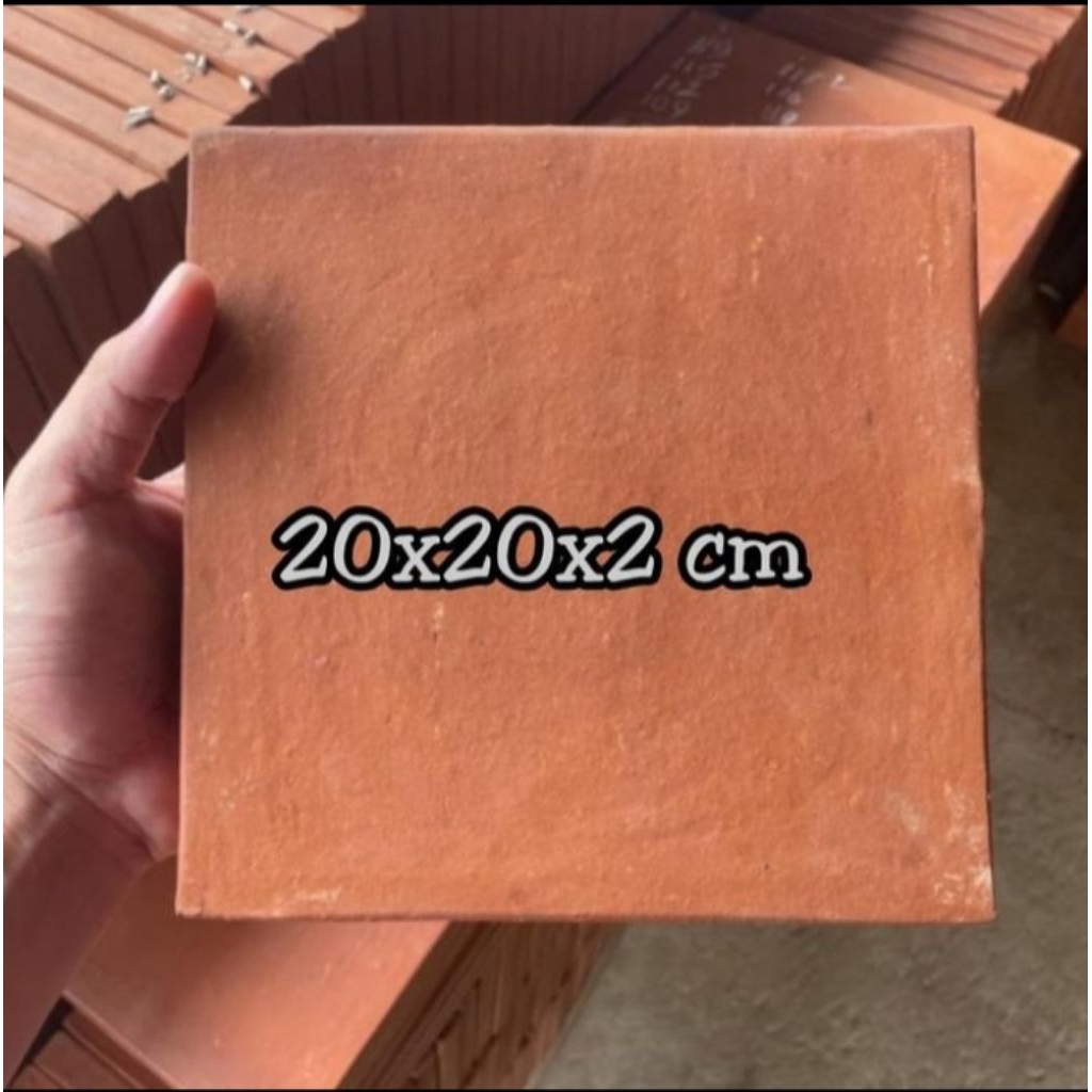 Ubin Teracotta tanah liat Natural 20x20 /Ubin tempel/Ubin Lantai