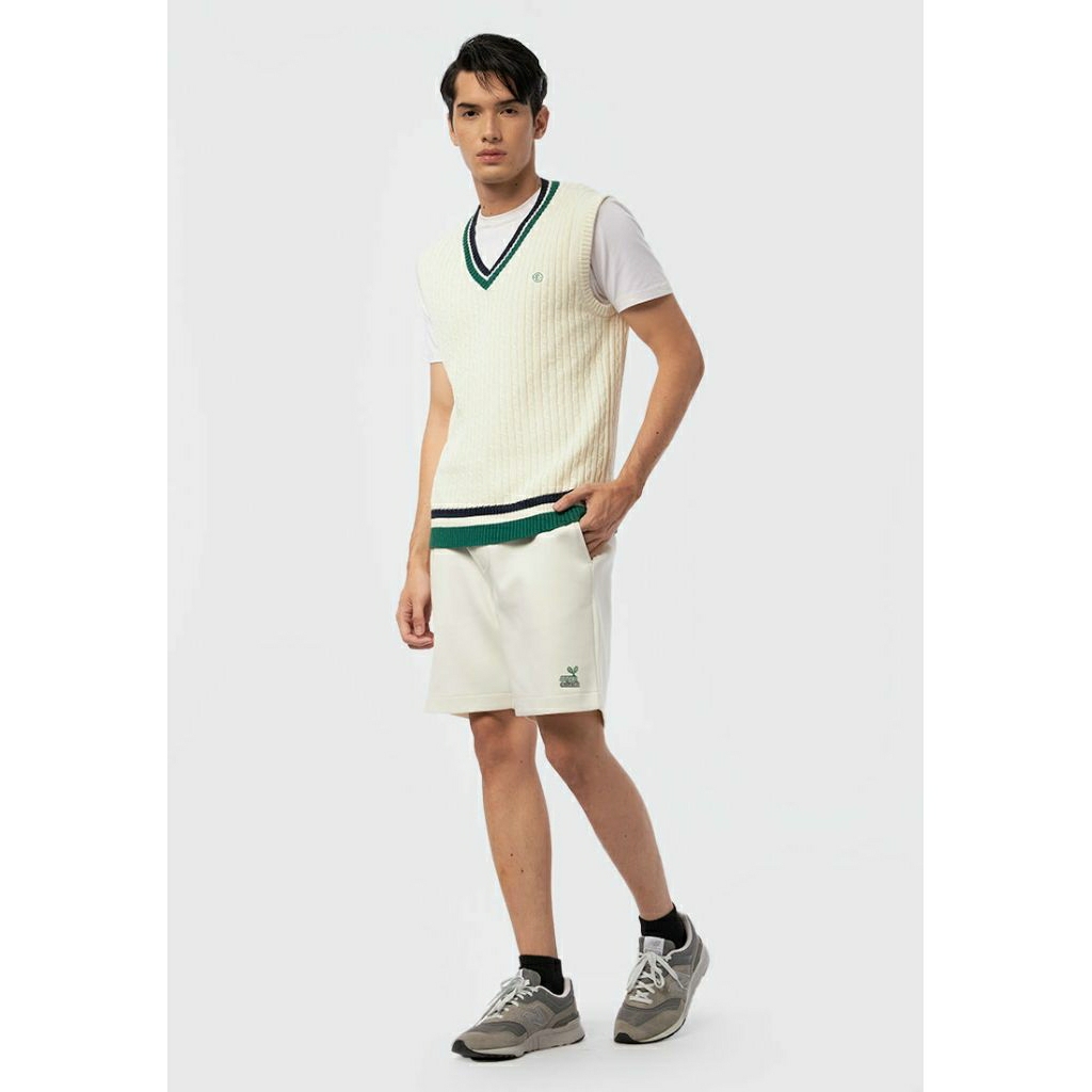 Celana Pendek Executive Slim Fit Short Sweat Pants Original Ecru Off White