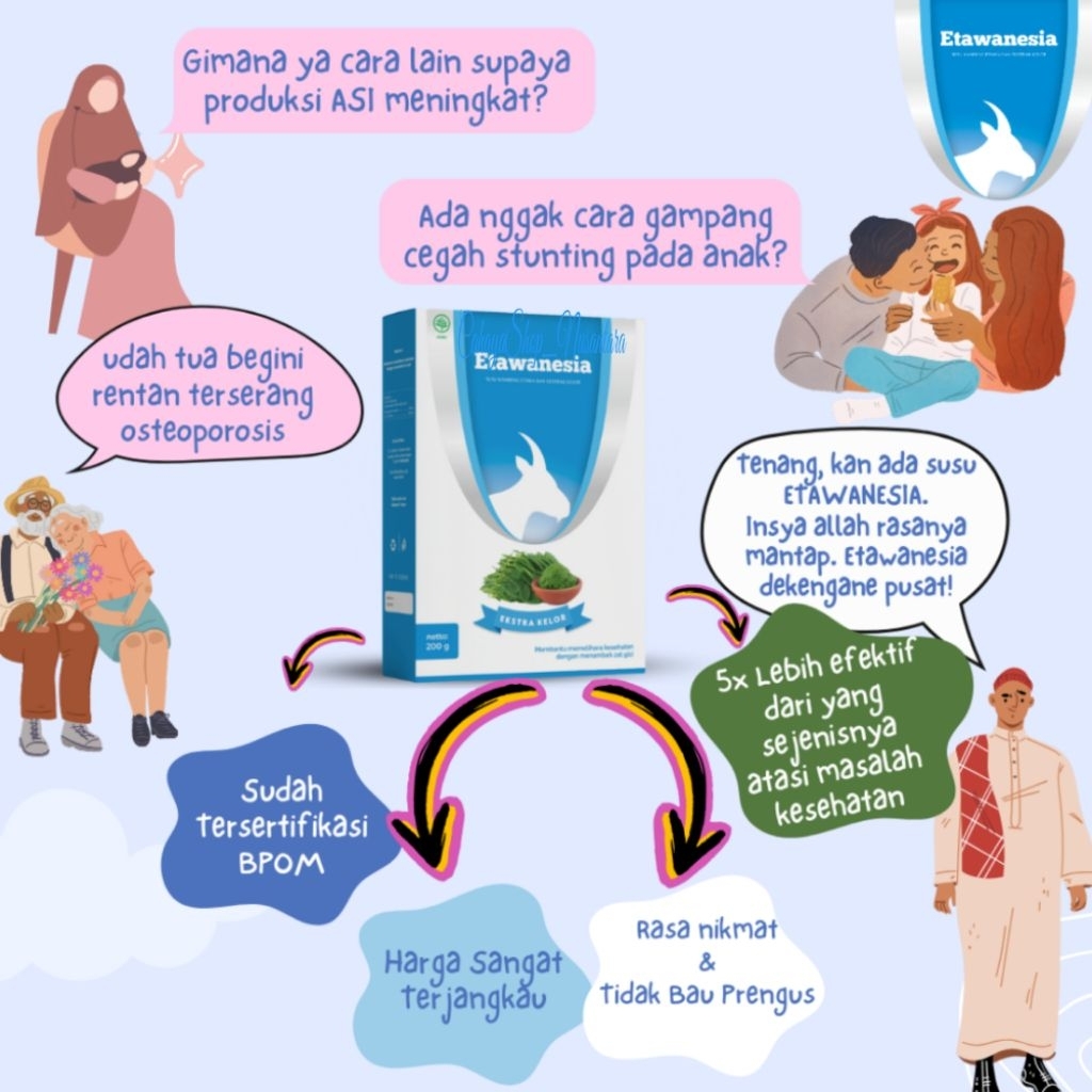 

Susu Kambing Etawanesia Etawa Biru | Etawanesia Susu Kambing Murni 100% Menyembuhkan Sesak Nafas, Asam urat, Kolesterol