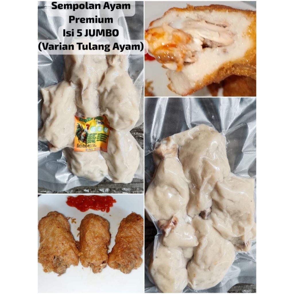 

Sempol Ayam Premium Frozen Food Super Jumbo Rasa Tulang Paha isi 5 pcs