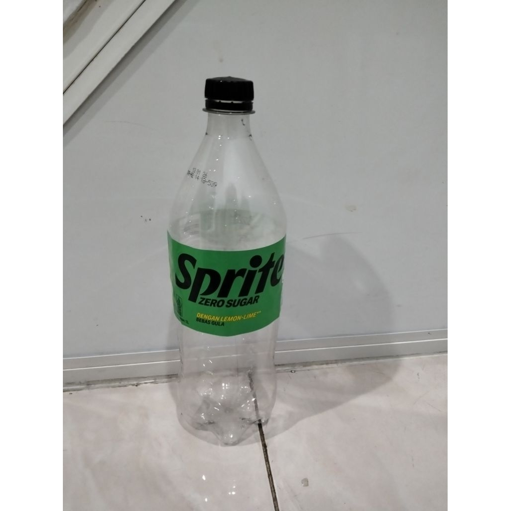 Botol bekas kosong sprite @1liter botol aqua (khusus kota Medan)
