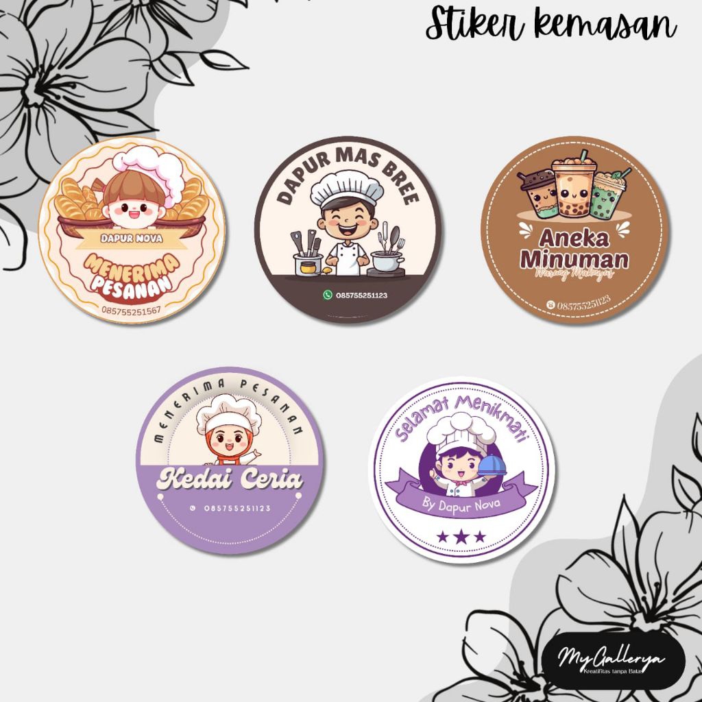 

sticker logo label/cetak stiker bulat custom/label kemasan/sticker label usaha