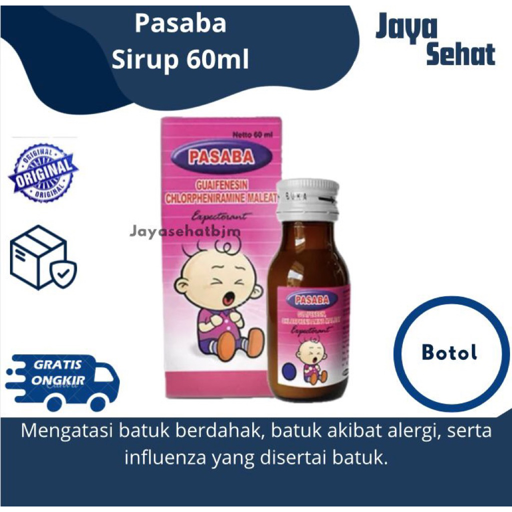 Pasaba Syrup Expectorant 60ml - Obat Batuk Berdahak
