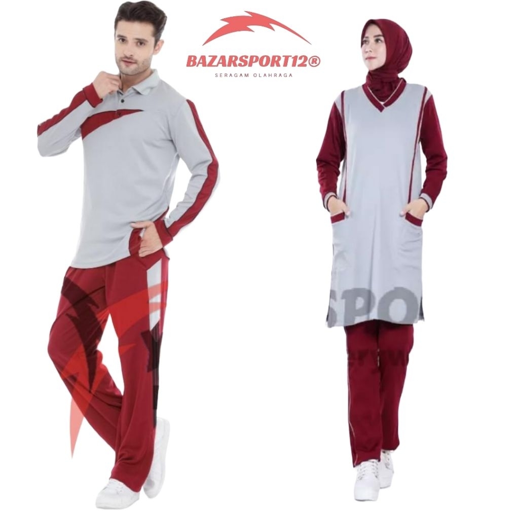 setelan olahraga muslimah wanita training olahraga Muslimah yovis sport