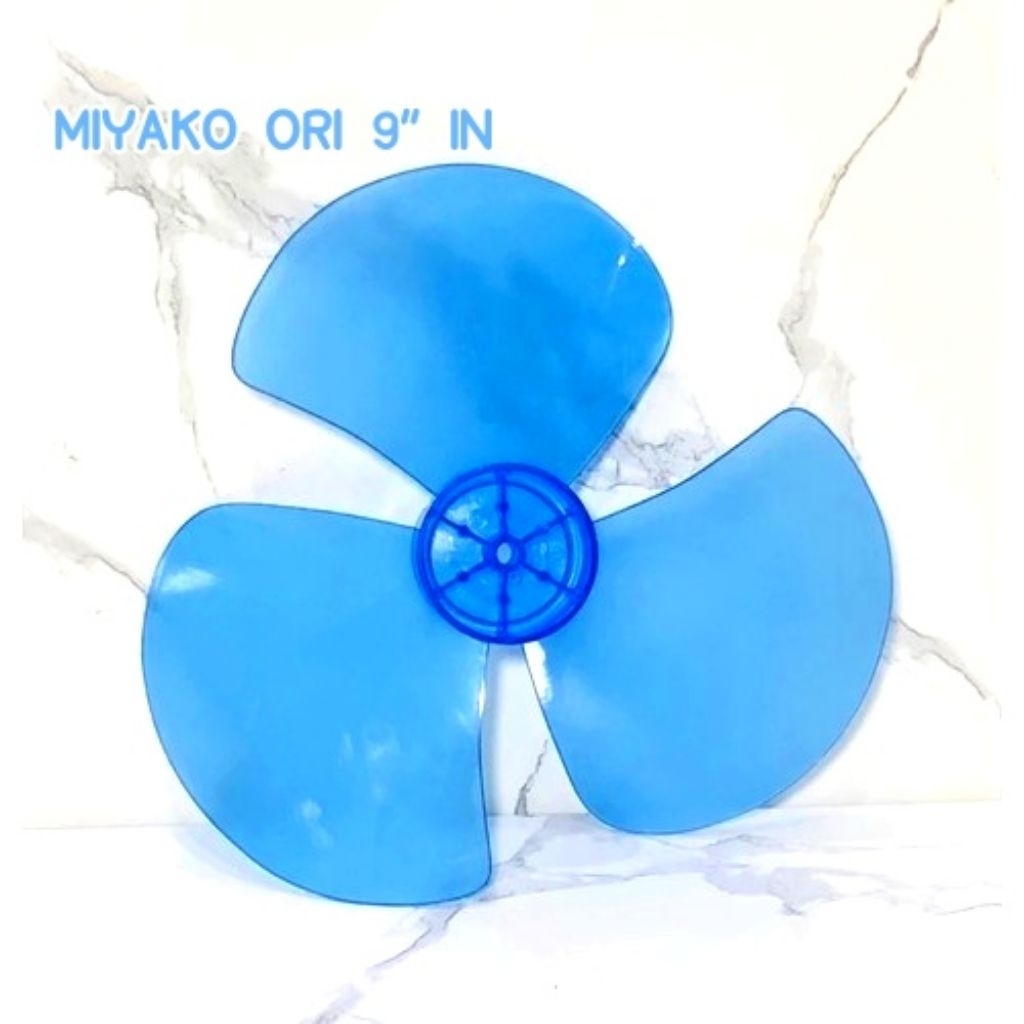 Baling kipas angin miyako 9" in kecil / baling baling kipas / pisau kipas miyako / daun kipas miyako