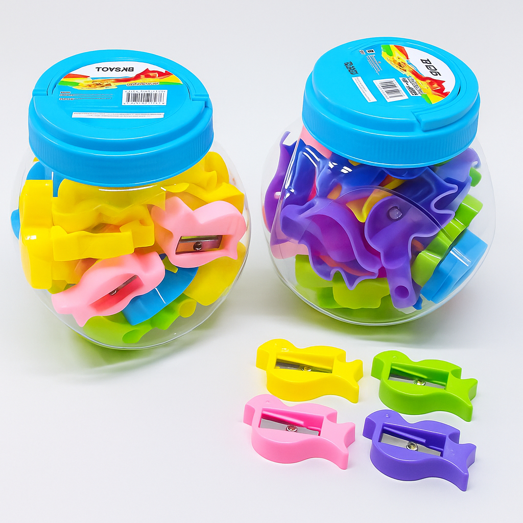 

Rautan Pensil Warna Warni - Serutan Pensil Toples Isi 24 PCS