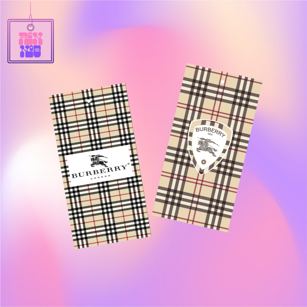HANGTAG BURBERRY // LABEL BRANDED // TAG BAJU // LABEL