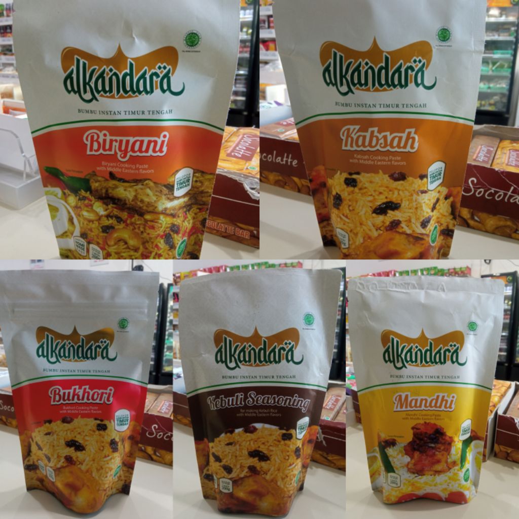 

ALKANDARA Bumbu Basah Biryani, Kebuli, Mandhi, Bukhori dan Kabsah 200 gr